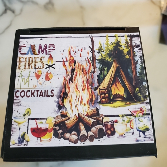 CAMP FIRES  And COCKTAILS 4 in 1 Can Cooler 14oz Tumbler 🎉sale - Picture 4 of 17